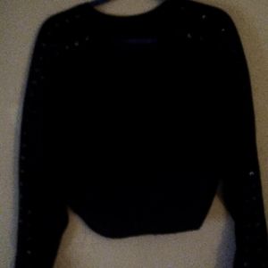 Long sleeve half sweater